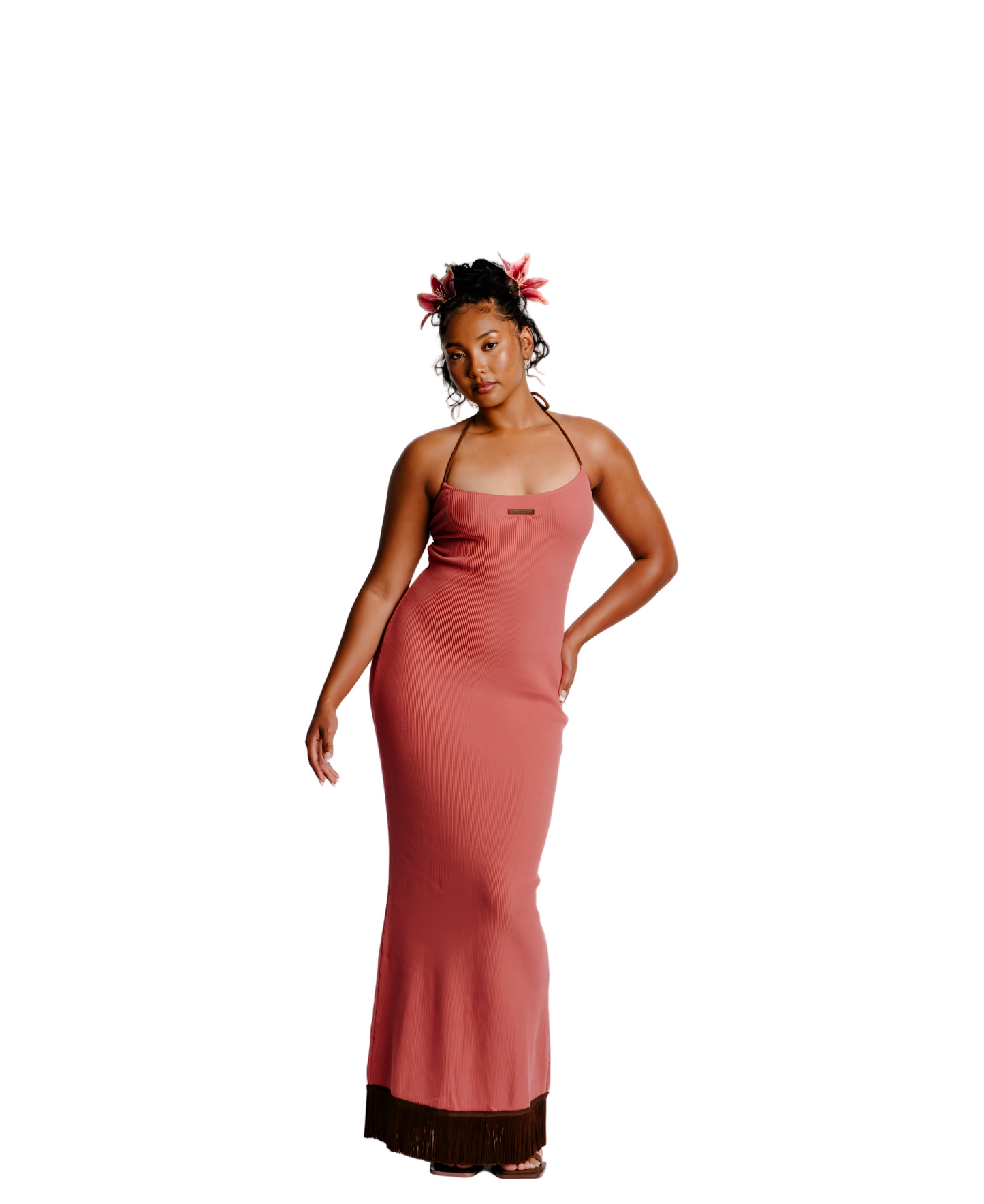 The Azalea dress in Pink & Brown | Pre-Order