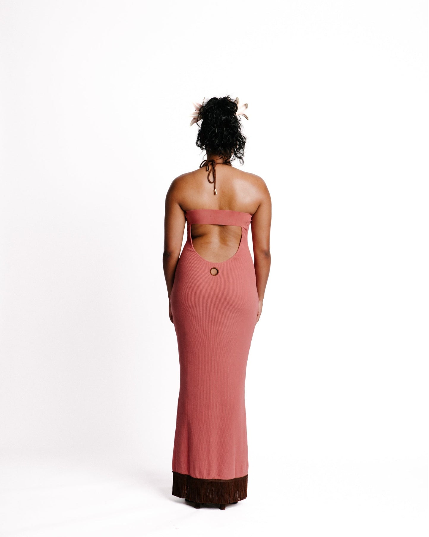 The Azalea dress in Pink & Brown            | Pre-Order